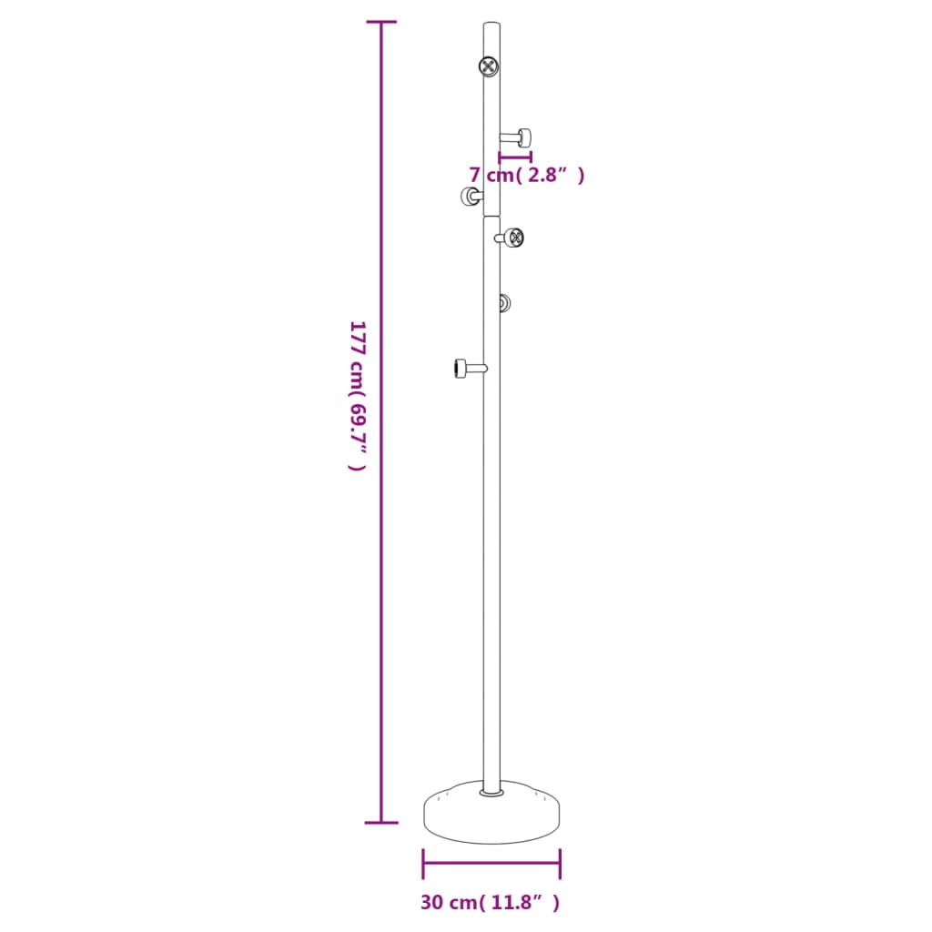 Slim Multi-Hook Hat & Coat Rack