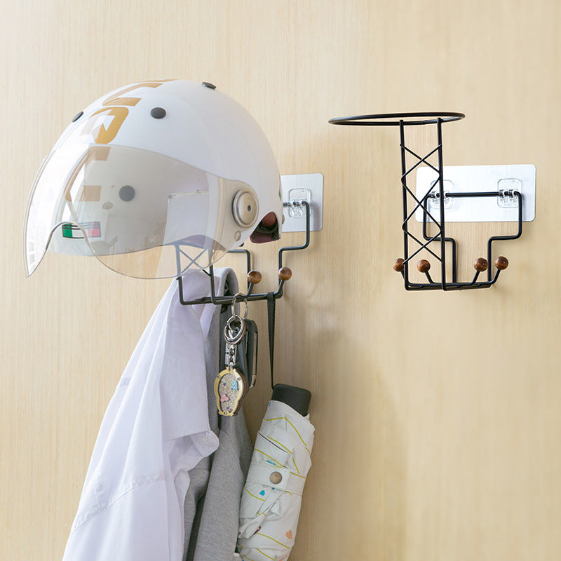 Punch-Free Wall-Mounted Helmet & Hat Rack