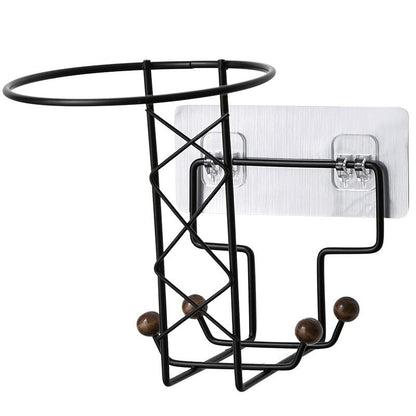 Punch-Free Wall-Mounted Helmet & Hat Rack