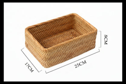 Rattan Storage Organizer Boxes