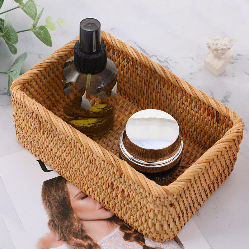 Rattan Storage Organizer Boxes