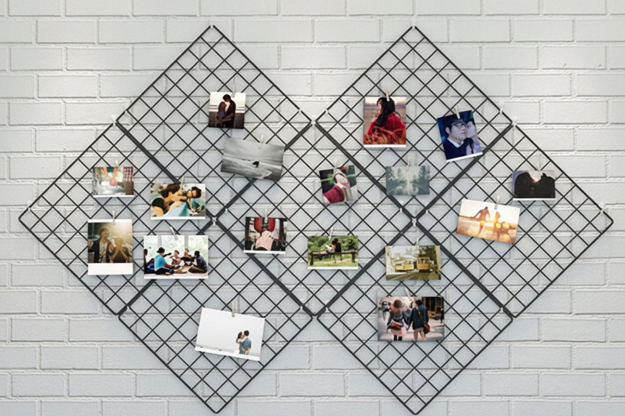 Modular Grid Wall Storage Rack