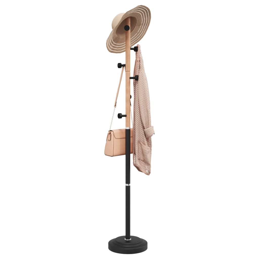 Slim Multi-Hook Hat & Coat Rack