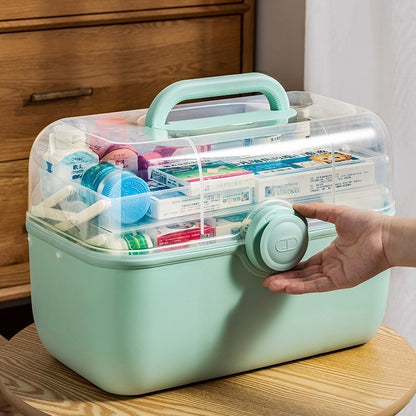 Multi-layer Portable Medicine & Storage Box