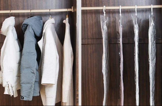 Vacuum Compression Hanging Closet Bags
