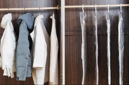 Vacuum Compression Hanging Closet Bags