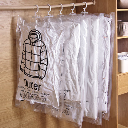 Vacuum Compression Hanging Closet Bags