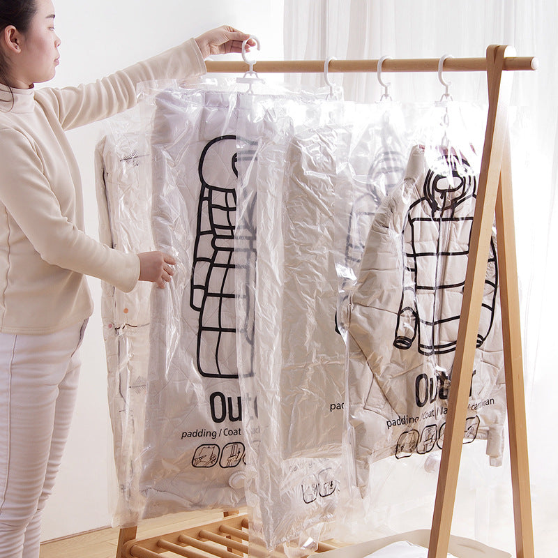 Vacuum Compression Hanging Closet Bags