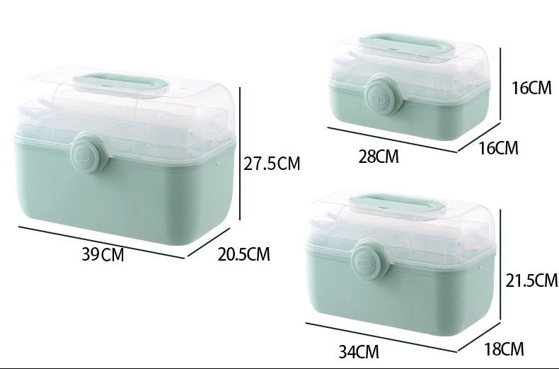 Multi-layer Portable Medicine & Storage Box