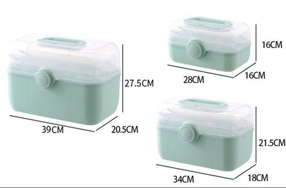Multi-layer Portable Medicine & Storage Box