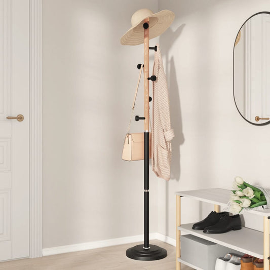 Slim Multi-Hook Hat & Coat Rack